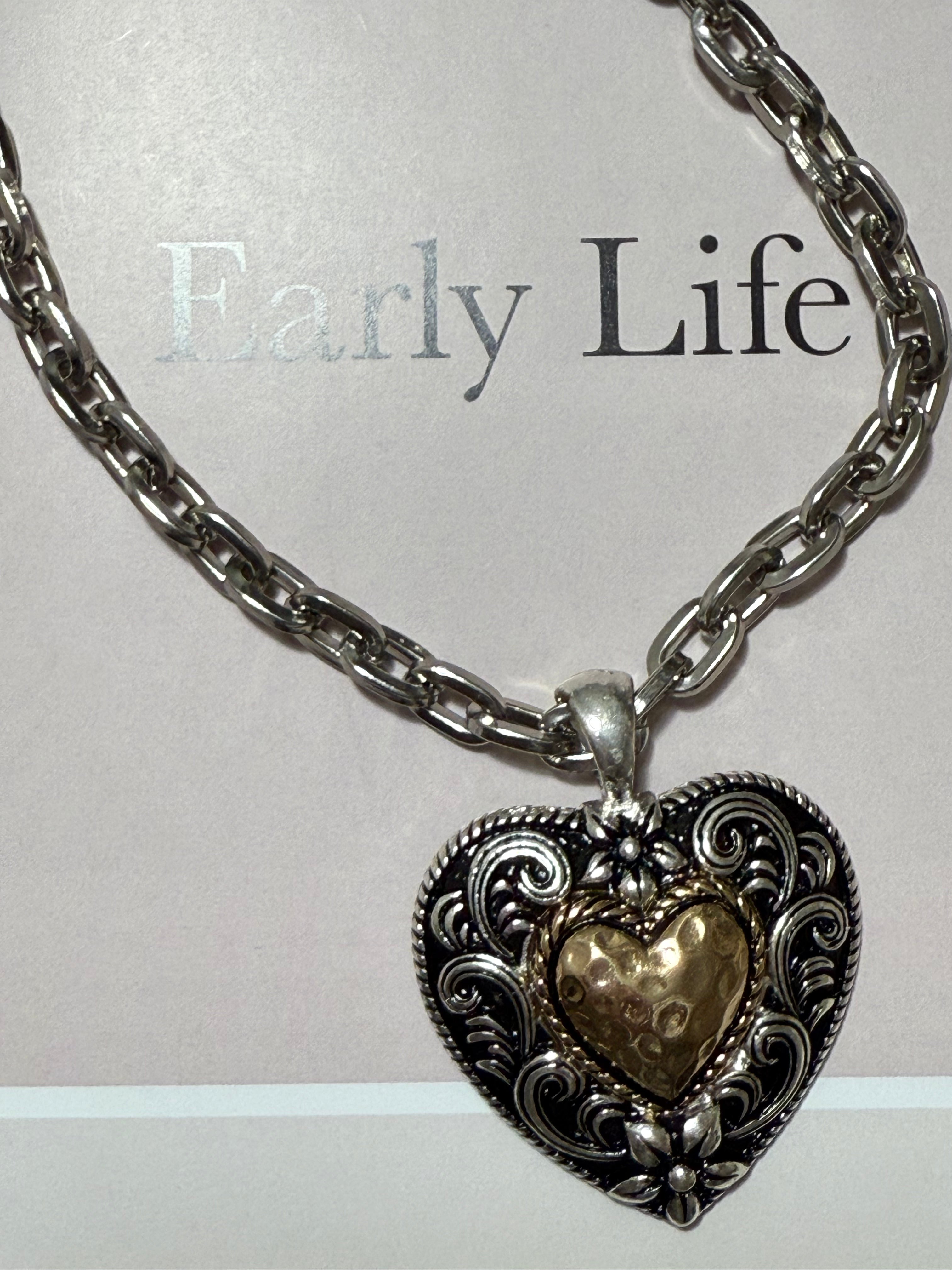 ✨Necklaces silver plated hearts ♥️