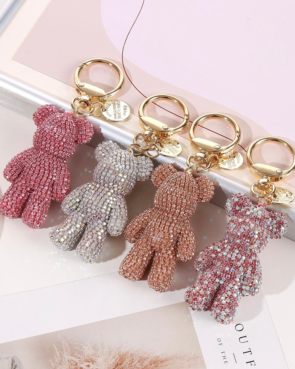 Bear keychain bag✨